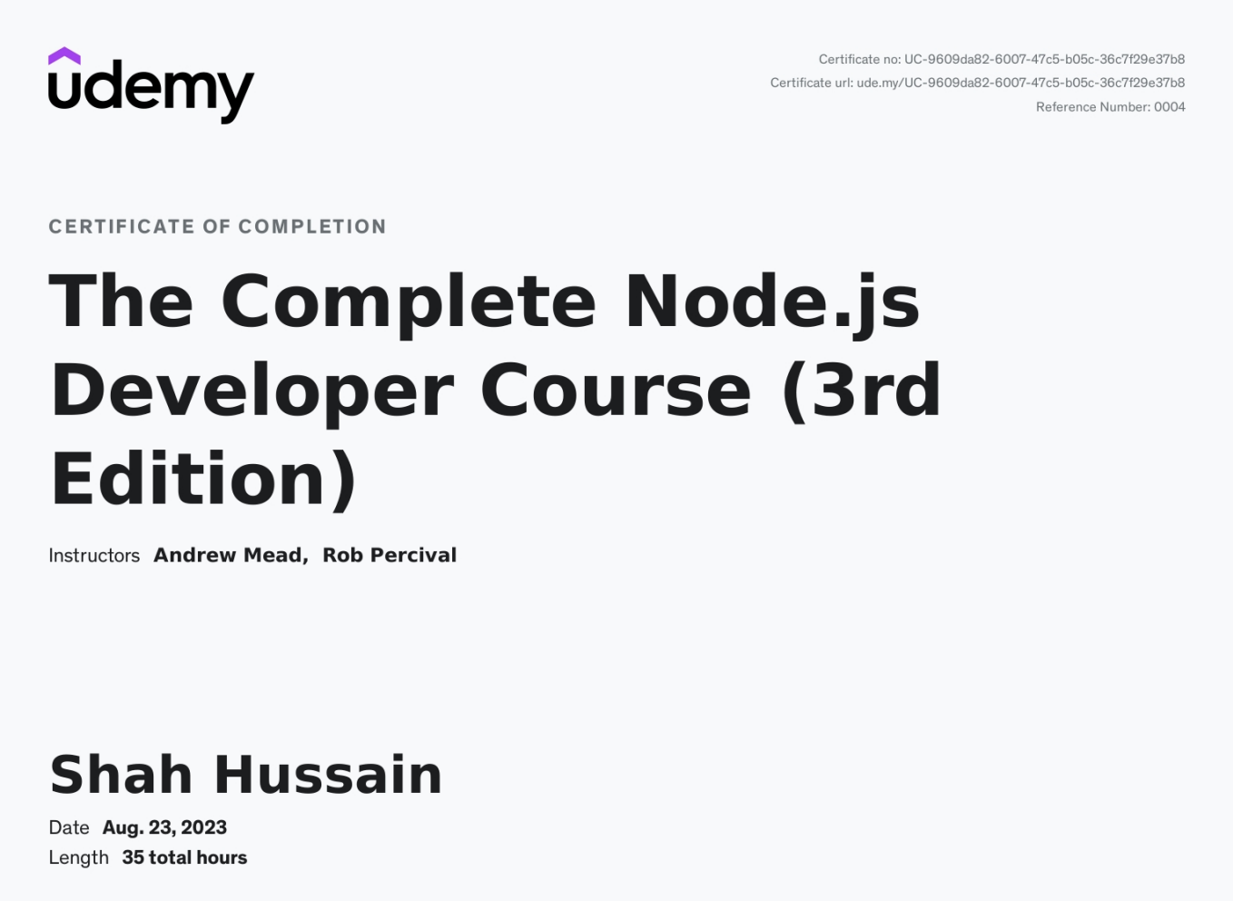 Complete Node js